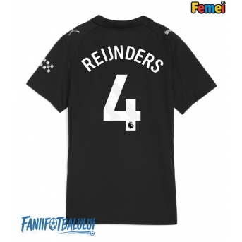 Manchester City Tijjani Reijnders #4 Tricou Fotbal Replică 2025-26 Femei Deplasare